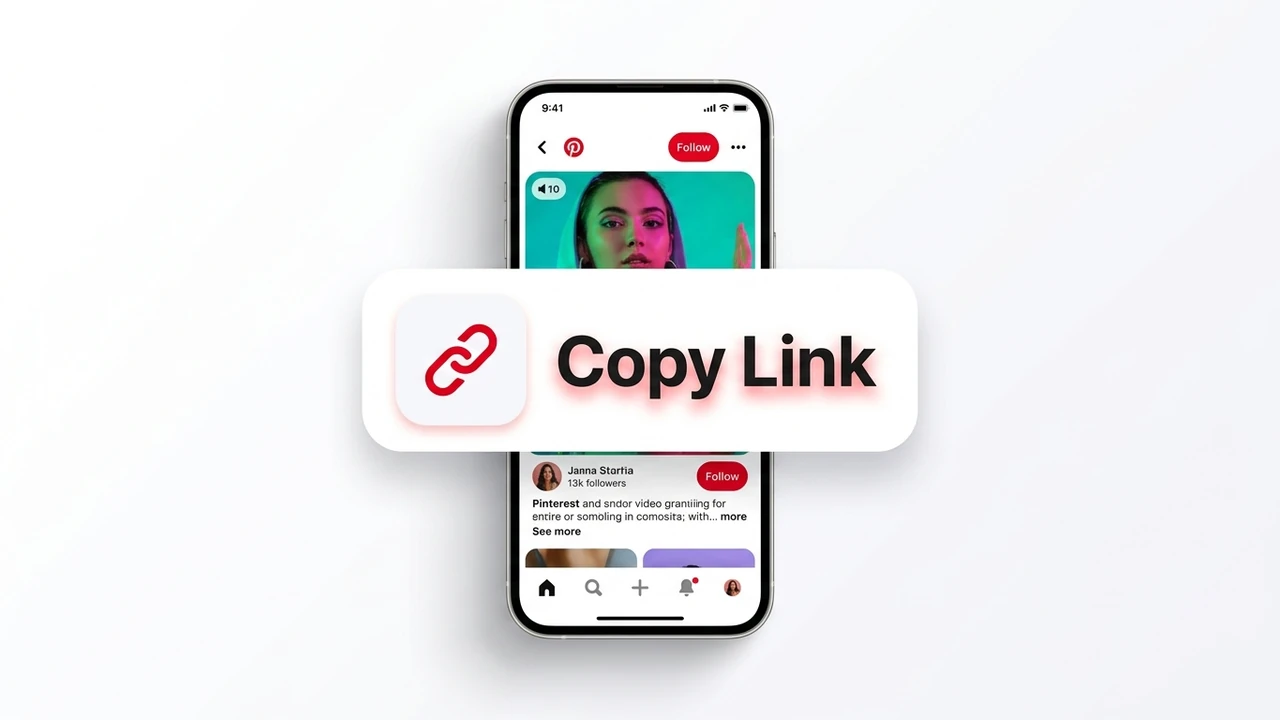 Step 1: Copy Pinterest video link from mobile app or desktop browser
