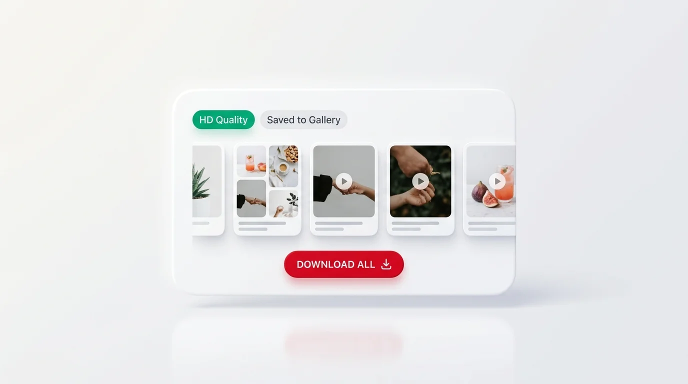Step 4: Save media to device gallery or batch download carousel slides